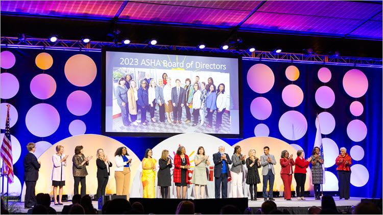 2023 ASHA Board of Directors at Opening General Session