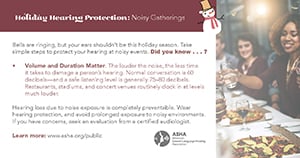 Holiday Hearing Protection: Noisy Gatherings