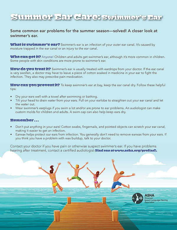 Summer Ear Care: Swimmer's Ear